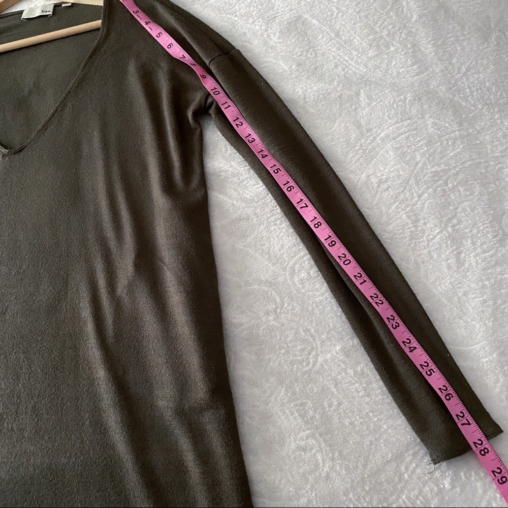 Aritzia Wilfred’s tunic Long Sleeve Knit Dress W/Pockets shirtdress shirt dress - Picture 3 of 9